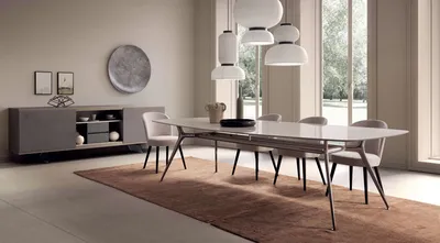 Modèle de table de repas design P016 du fabricant italien PRESOTTO à la vente à Bandol dans le 83