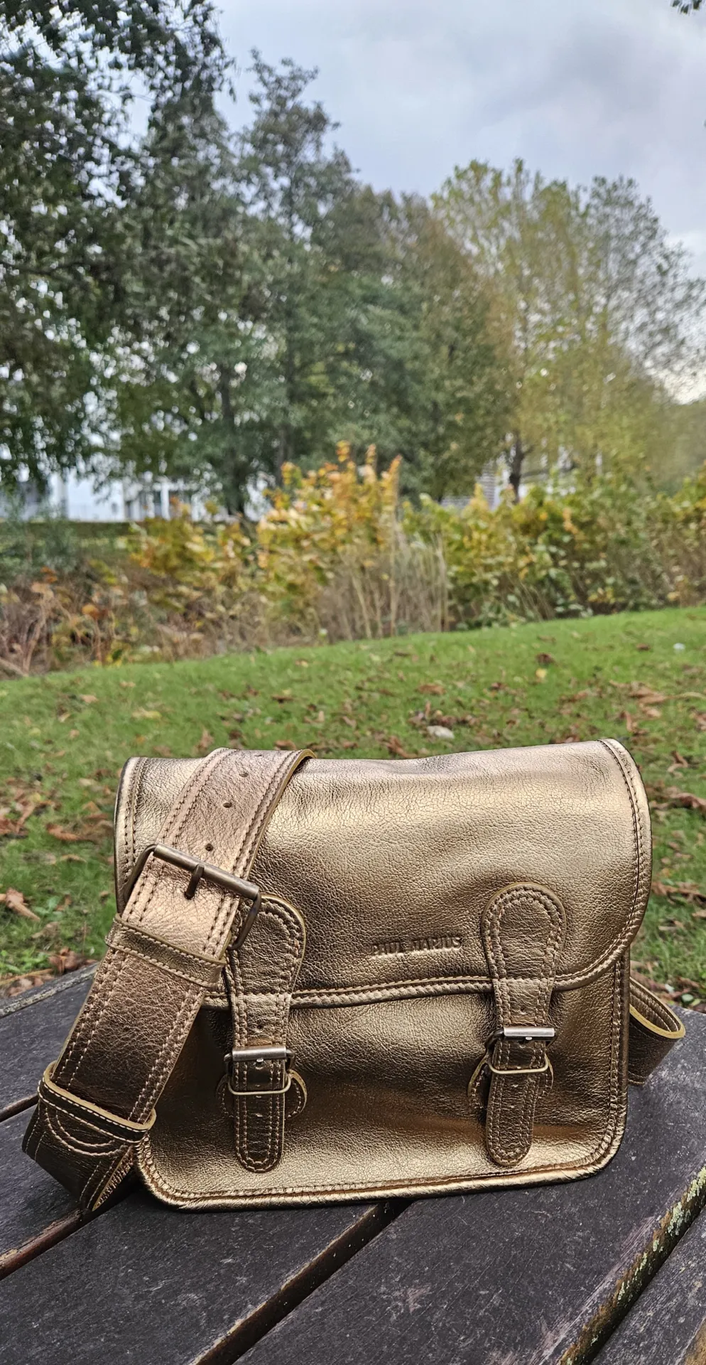 Sac Paul Marius la Sacoche S Bronze disponible chez Evasion Eu