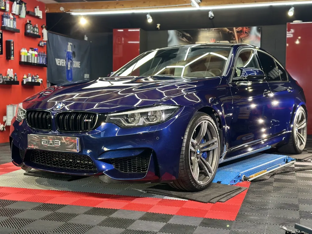 Detailing auto lyon traitement céramique carrosserie BMW M3