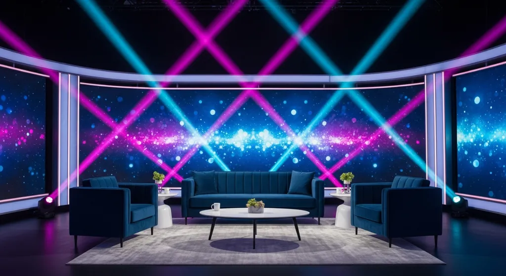 Conception et production de talk show d'entreprise format TV avec animateur, chroniqueurs et plateau scénographié à Marseille et PACA