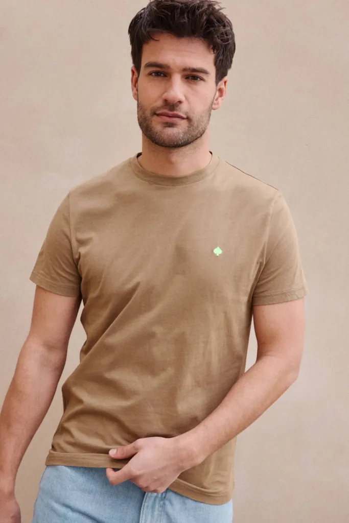 T-shirt JAQK Beau Pic marron froid l'élégance naturelle en coton bio GOTS Chez La Suite by Urban Chic à Dieppe 76