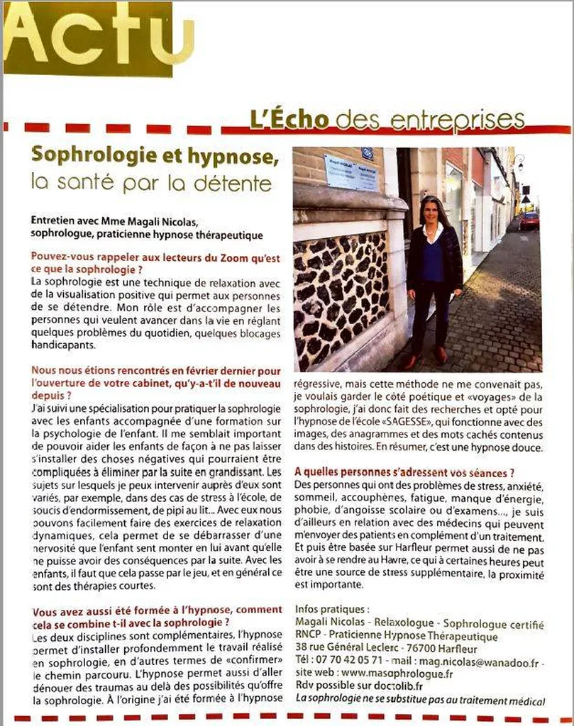 information sophrologie harfleur