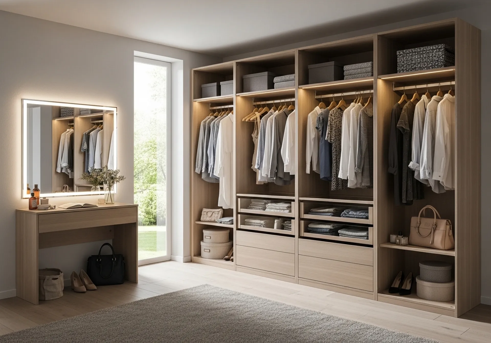 Dressing sur mesure à Briatexte près d’Albi, aménagement intérieur élégant et fonctionnel adapté à votre espace