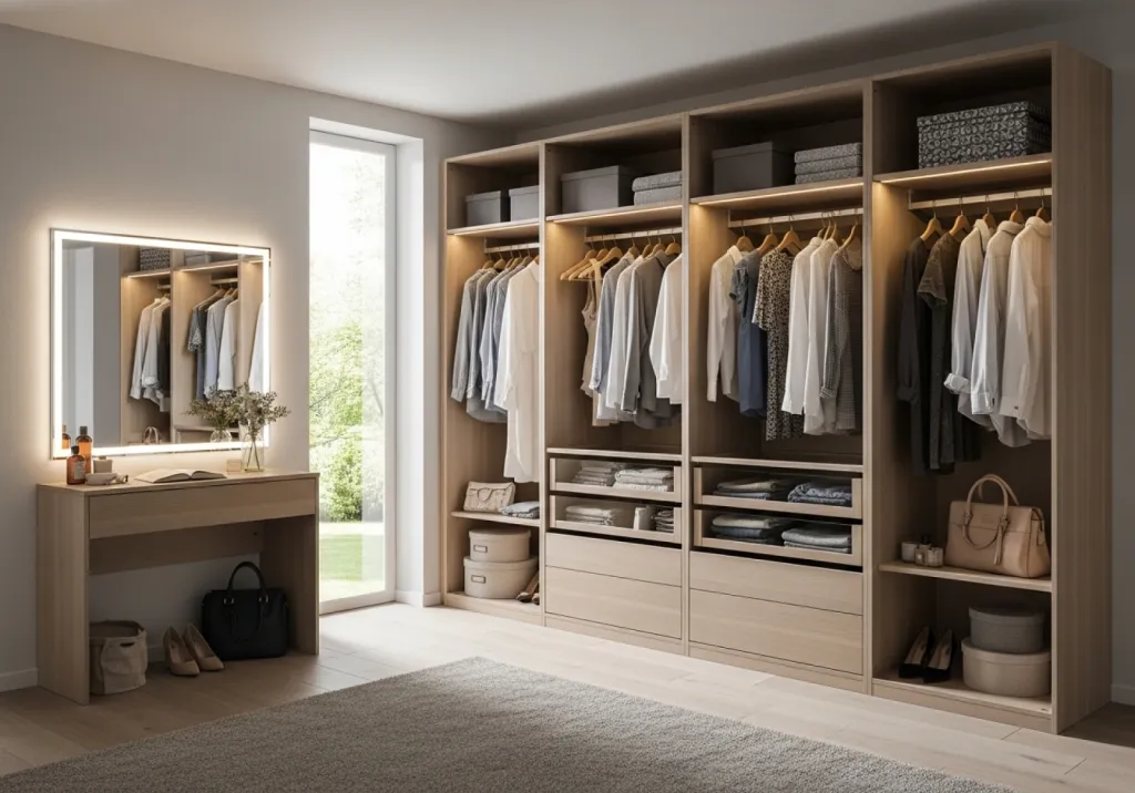 Dressing sur mesure à Briatexte près d’Albi, aménagement intérieur élégant et fonctionnel adapté à votre espace