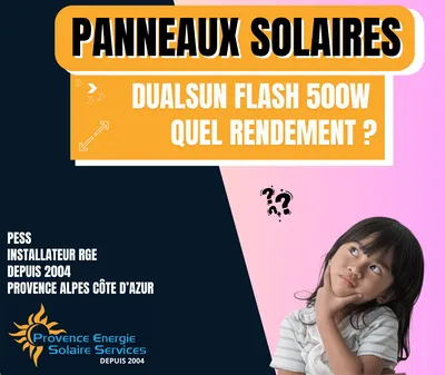 Quel est le rendement d'un panneau solaire Dualsun Flash 500w