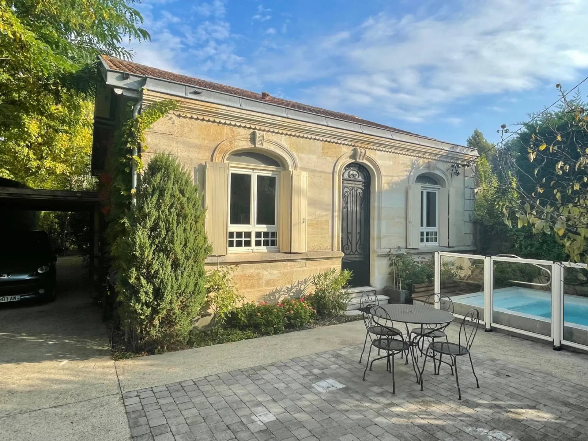 Jolie maison pierre de plain-pied Bordeaux Caudéran Les Orangers 
