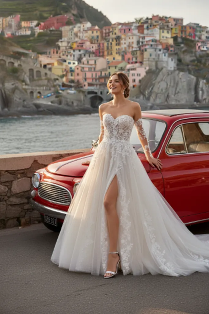 robe de mariée bohème chic à Plan de campagne