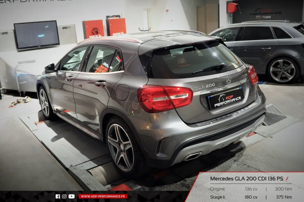Reprogrammation moteur Avignon - Mercedes GLA 200 CDI 136cv - ADP Performance
