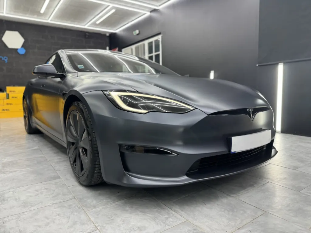 TESLA S PLAID - Pose de film de protection carrosserie à Antibes - XPEL PPF - 06
