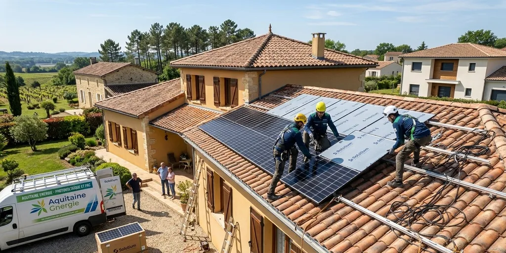 pose de panneaux photovoltaiques