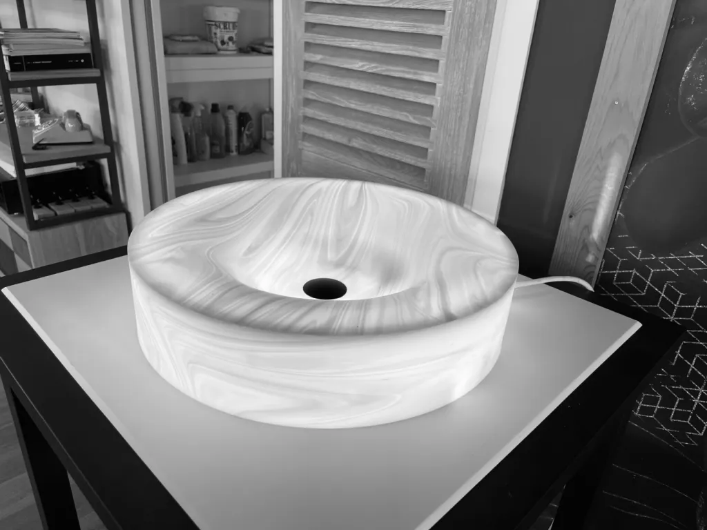  Vasques à poser en Corian rétro éclairé à Marcheprime