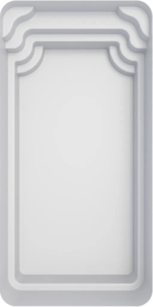 Piscine coque aux lignes douces avec fond plat et angles arrondis – Modèle Dolce installé dans les Landes et la Gironde