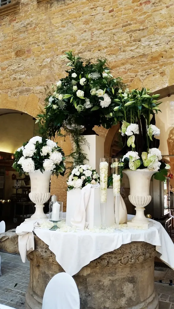 Motif d'accueil floral mariage