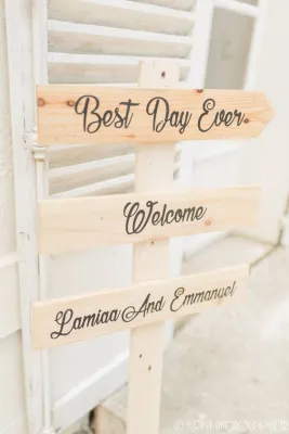 panneaux vintage mariage bohème chic