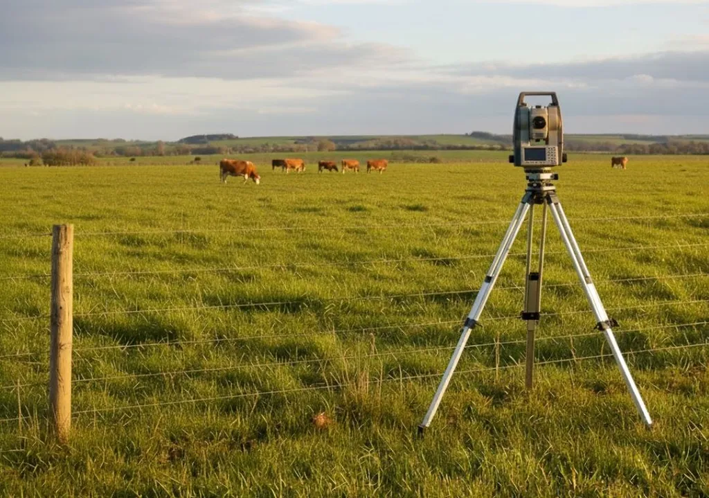 Bornage champs AEDIFIA Géomètres-Experts Isère
