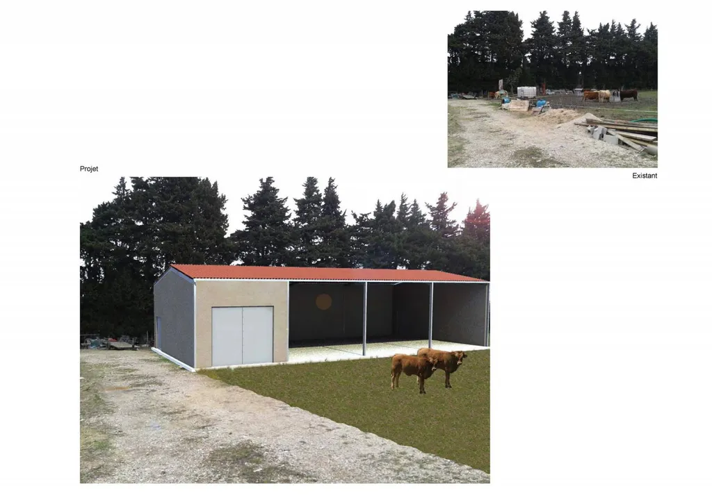 Insertion - Permis de construire pour un hangar agricole à Saint-Martin-de-Crau (13310)