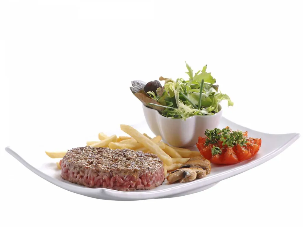 photographe pour traiteur steack haché du boucher