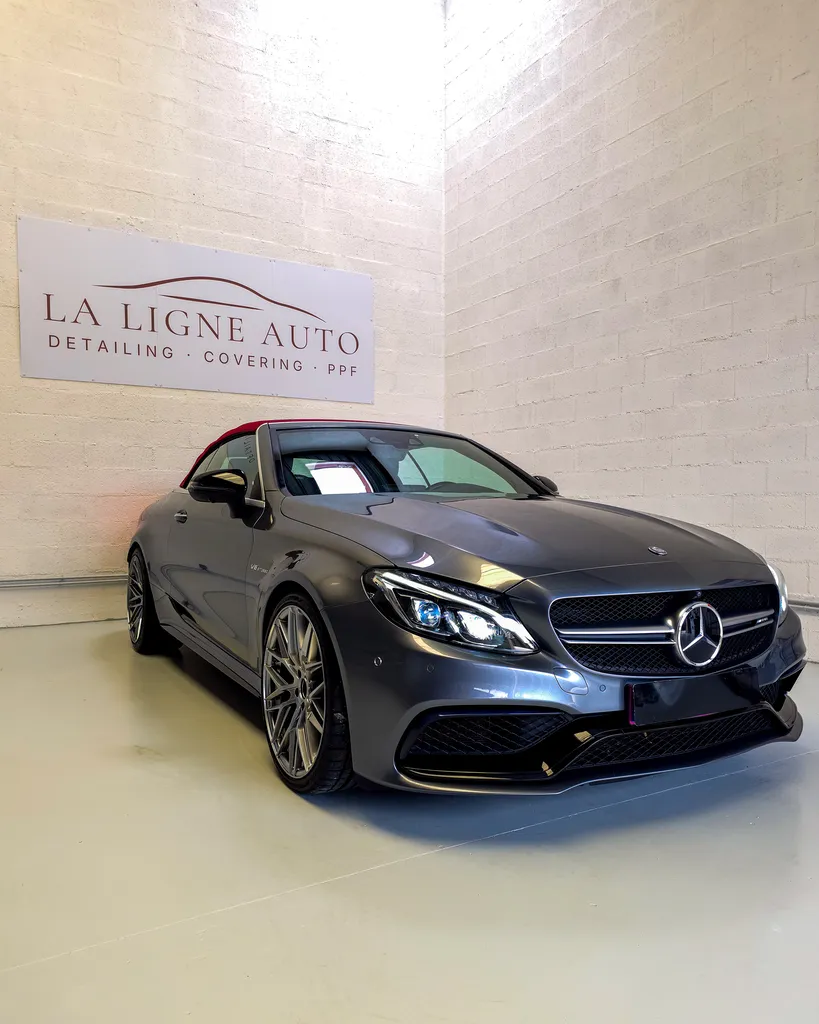 Detailing complet, traitement céramique et protection de capote - Mercedes C63 AMG