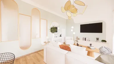 Projet d’aménagement optimisé pour investisseur locatif sur le Bassin d’Arcachon – pièce de vie lumineuse