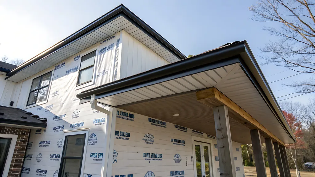 Réalisation d'habillage bandeau aluminium laqué à Versailles avec protection des bois de rive, finitions de toiture et valorisation esthétique de façade