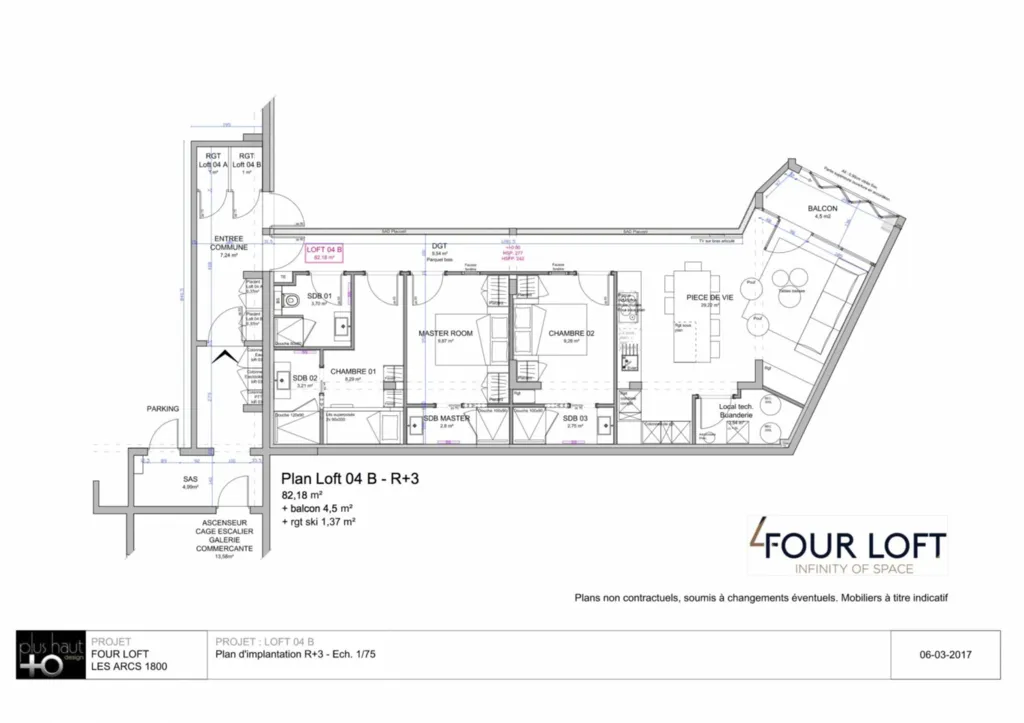 Arc 1800 Loft 4 pièces