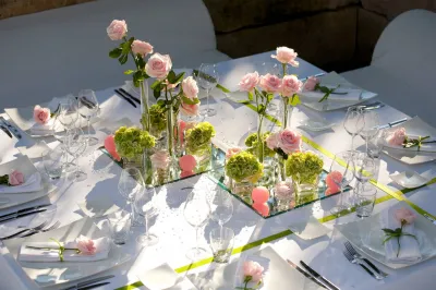 ¨diner de mariage dans un mas dans le Lubéron en Provence