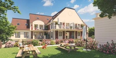 Vivre dans un appartement neuf avec un beau jardin dans un cadre paisible.