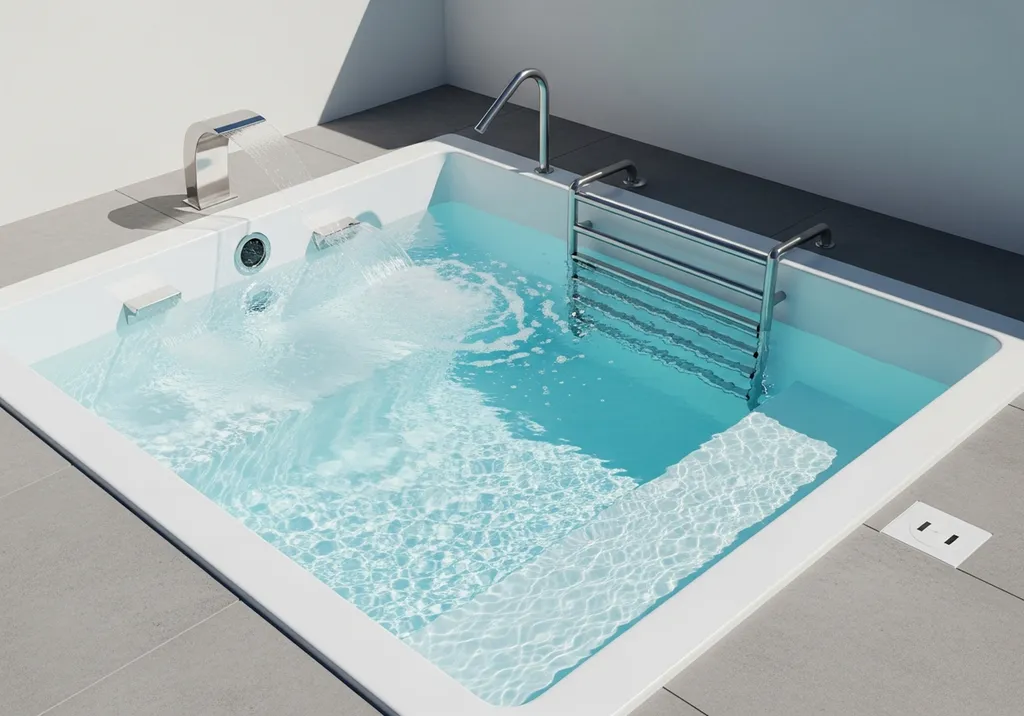 Mini piscine Novas R Sport Line, solution compacte hautes performances pour nage tonique et entraînement à domicile facile