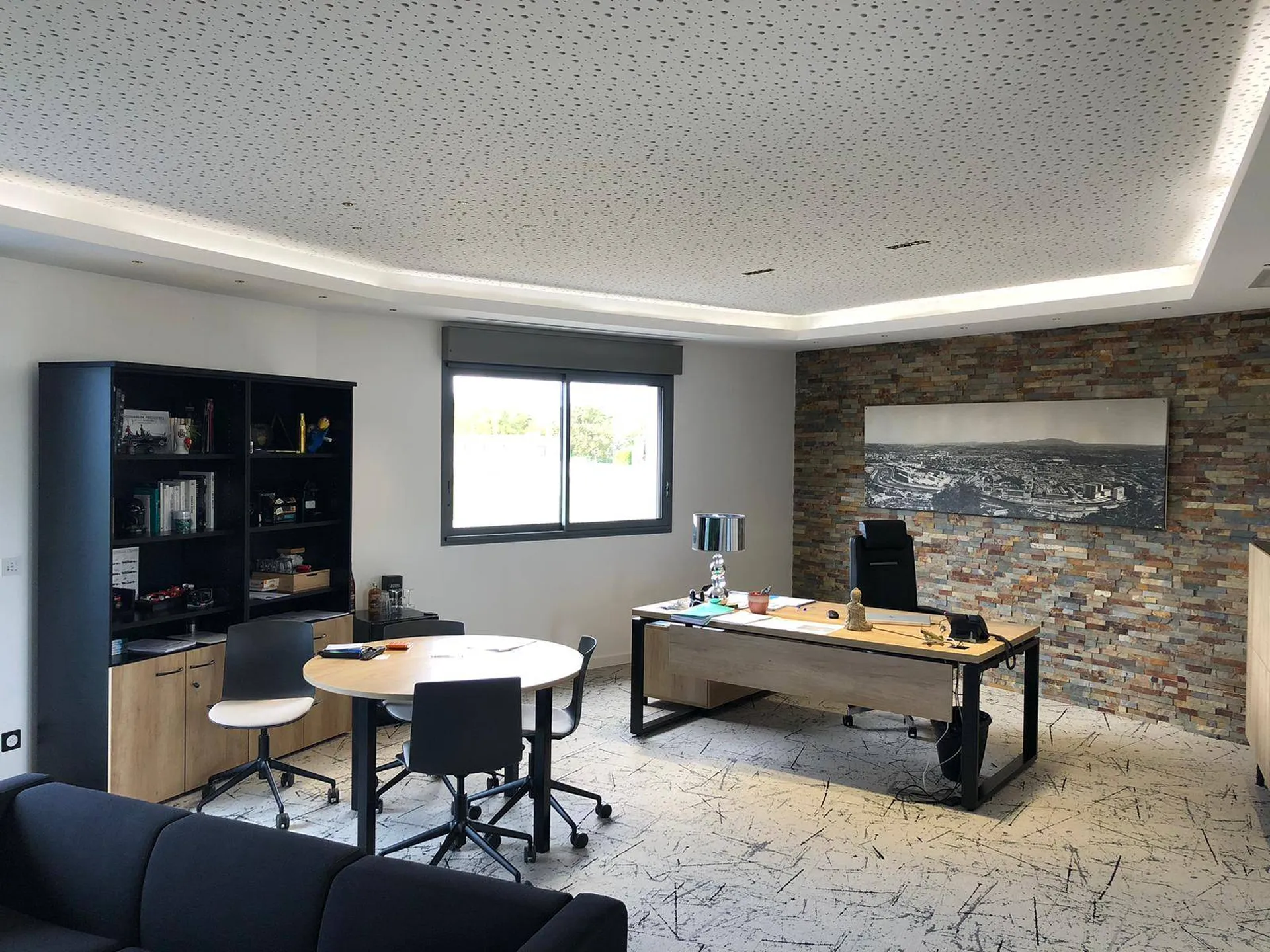 Bureau de direction Prestige avec armoires Quietude Buronomic à Alès Gard