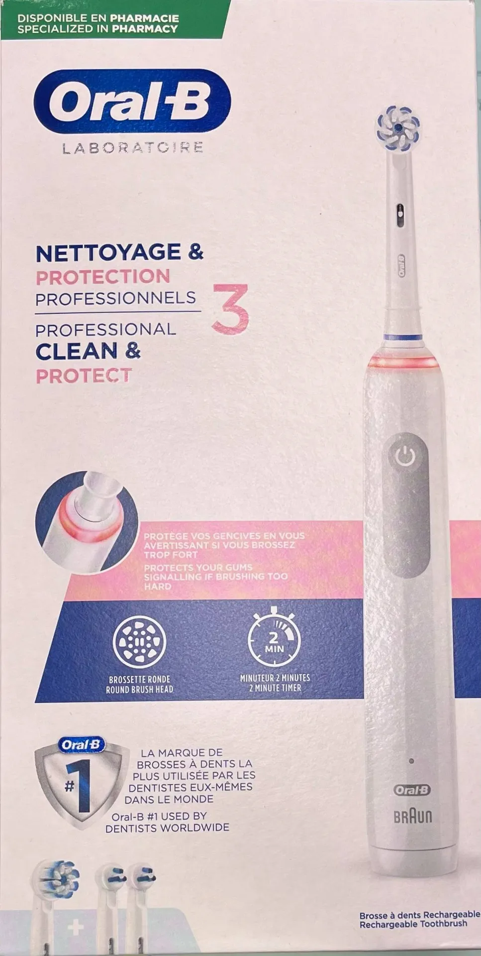 Oral B pro 3 en pharmacie
