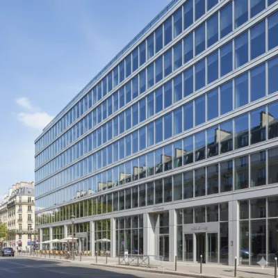 Façade murs-rideaux en aluminium