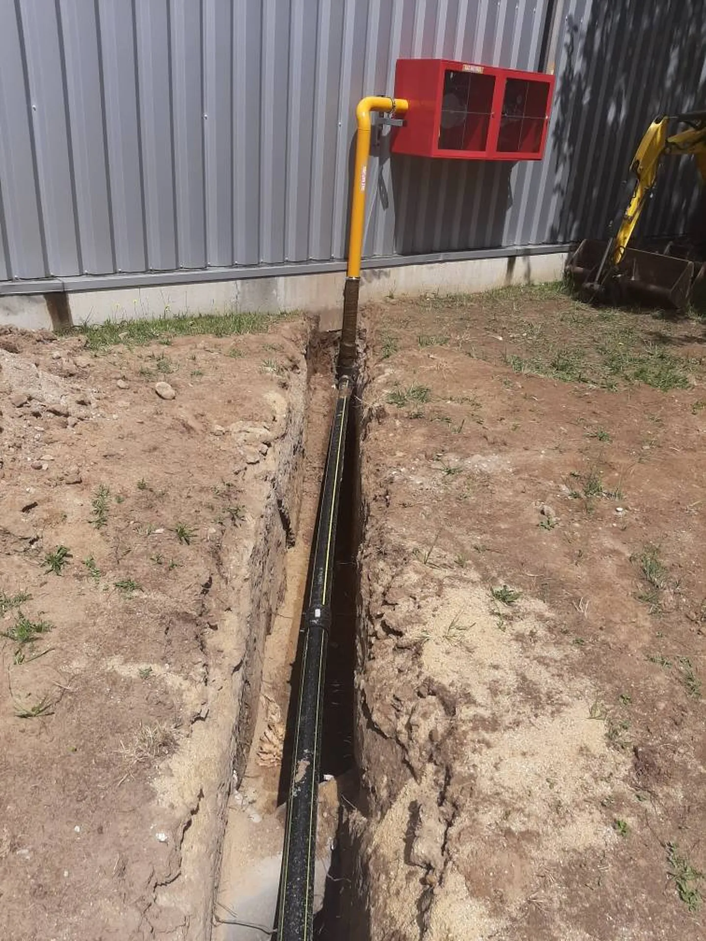 Réseau gae enterré