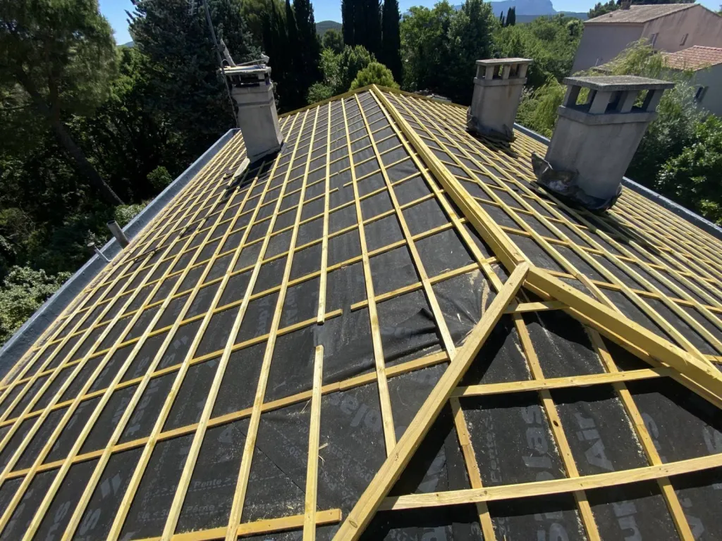 pose litaux toiture sur venelles