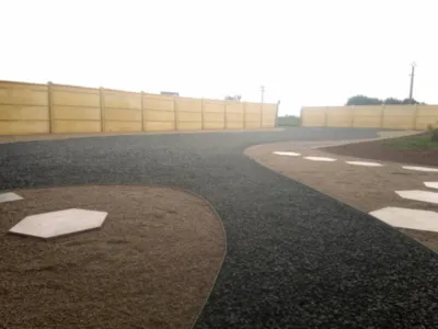 Amenagement d'une entrée en dalles stabilisatrices Nidagravel