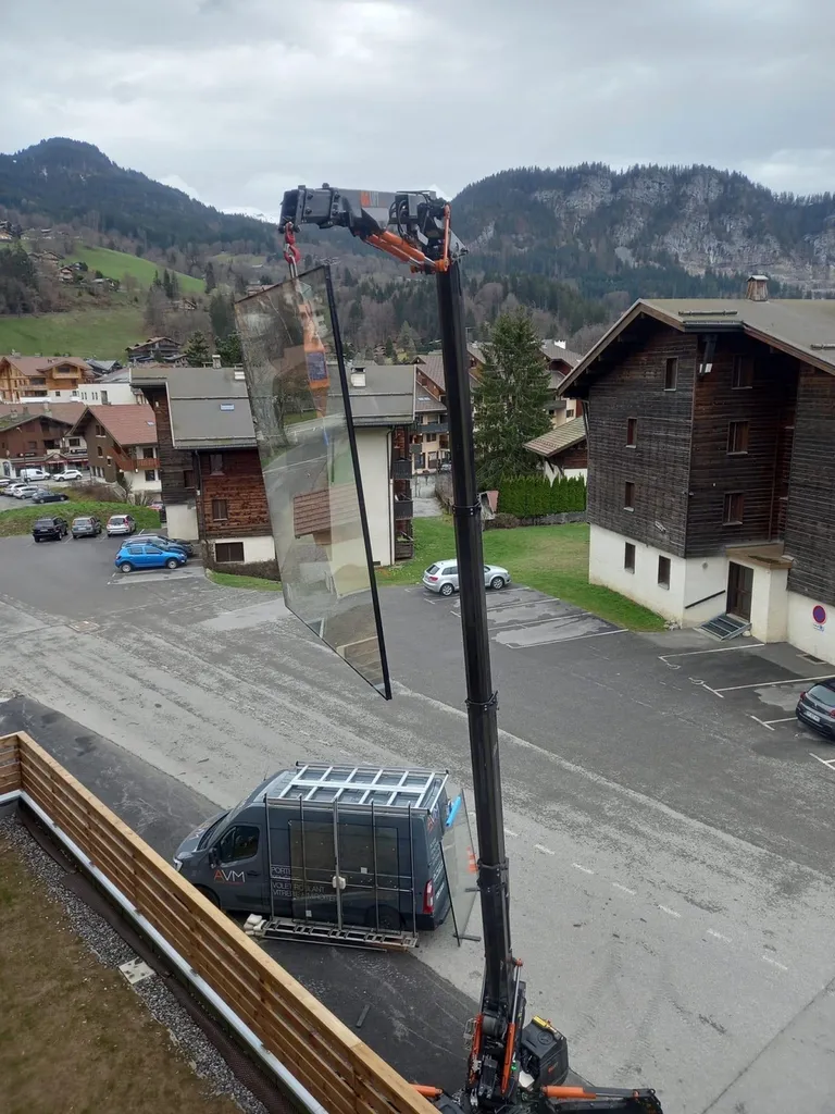 remplacement d’un vitrage dans une copropriété au grand bornant en Savoie