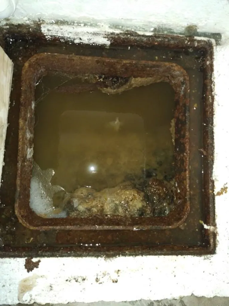 Retenue d'eau et de matières dans un regard à Pertuis