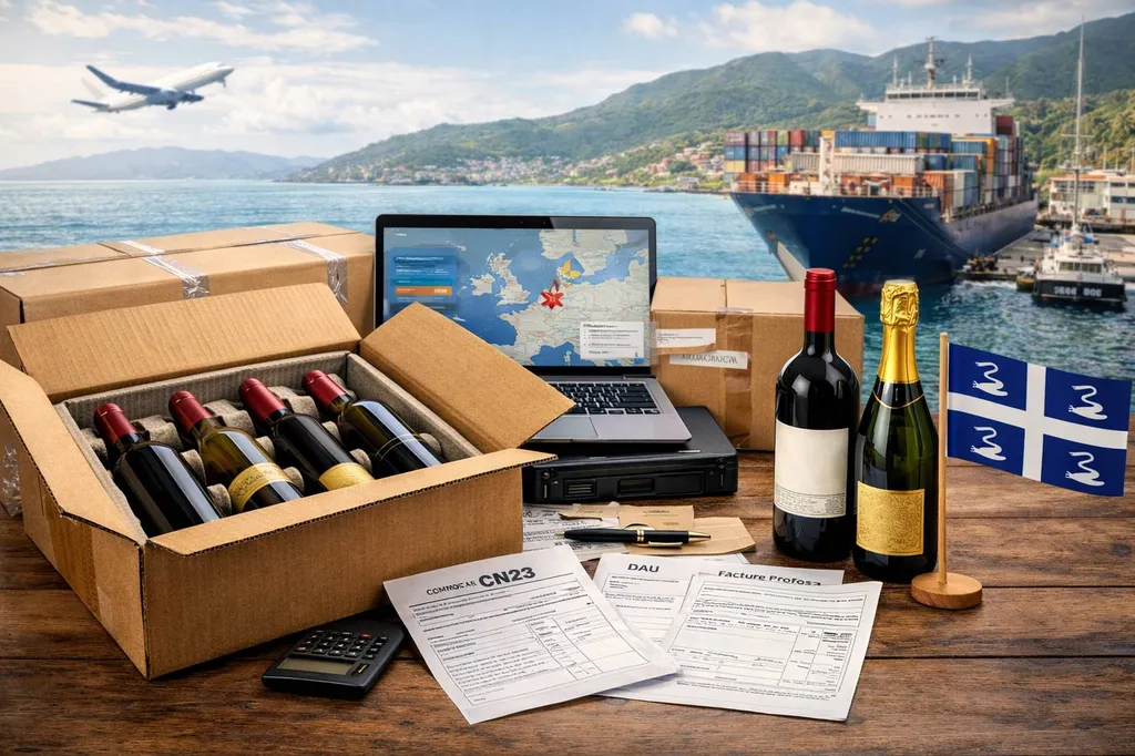 Commissionnaire de transport expert en envoi bouteilles vin en Martinique