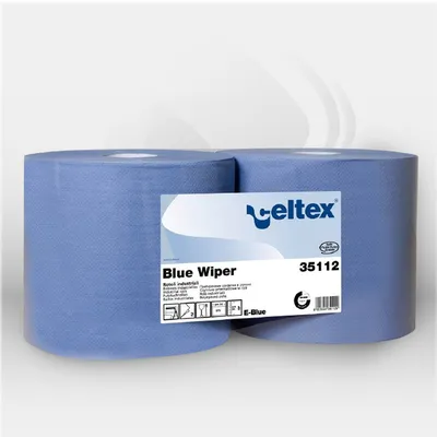 Bobines d'essuyage bleues 970 formats 2 plis Celtex, agréées contact alimentaire et industriel, lot de 2 – disponibles à Mont-de-Marsan, Landes (40), Nouvelle-Aquitaine et toute la France