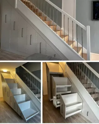 Comment utiliser une zone inexploitée sous un escalier ?