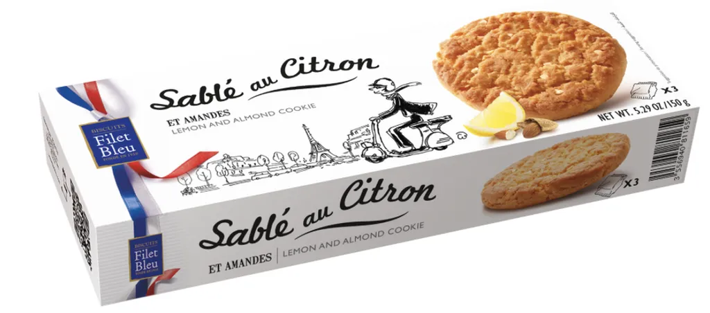 Sablé citron aux amandes, 150g-C206