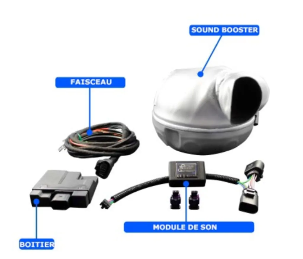 Active sound systeme, haut parleur pour echappement