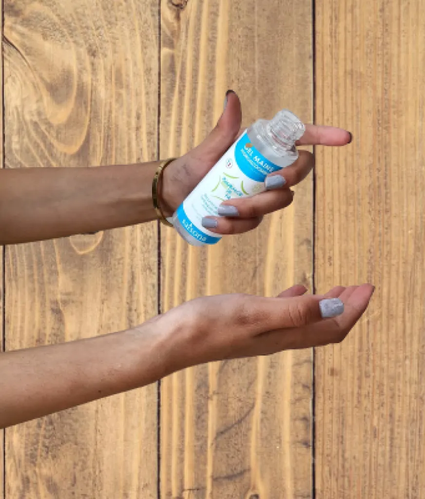Utilisation du gel hydroalcoolique saisona 100 ml
