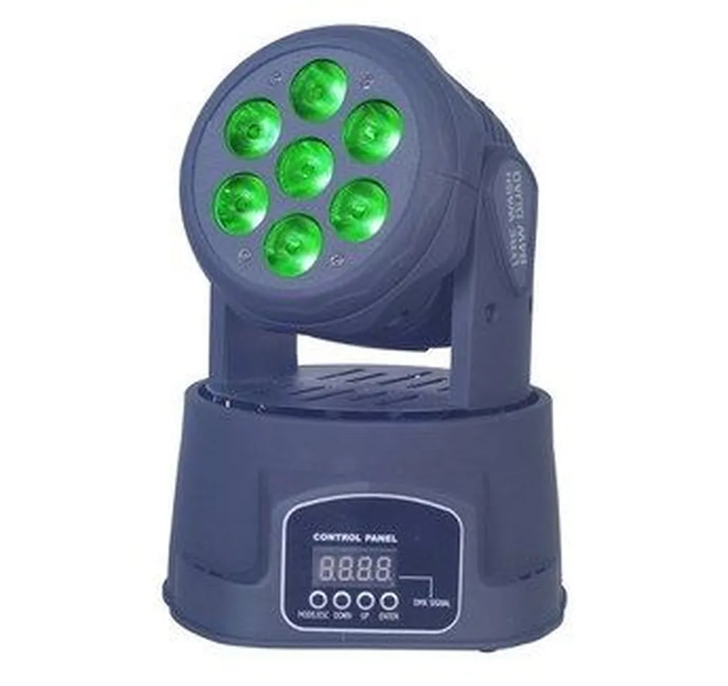 Lyre Wash à leds de 7 x 12 w RGBW(pack de 2 lyres)