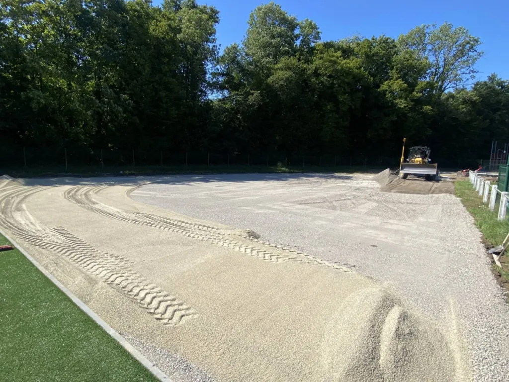 Terrassement pour un terrain de pétanque à Strasbourg CLK