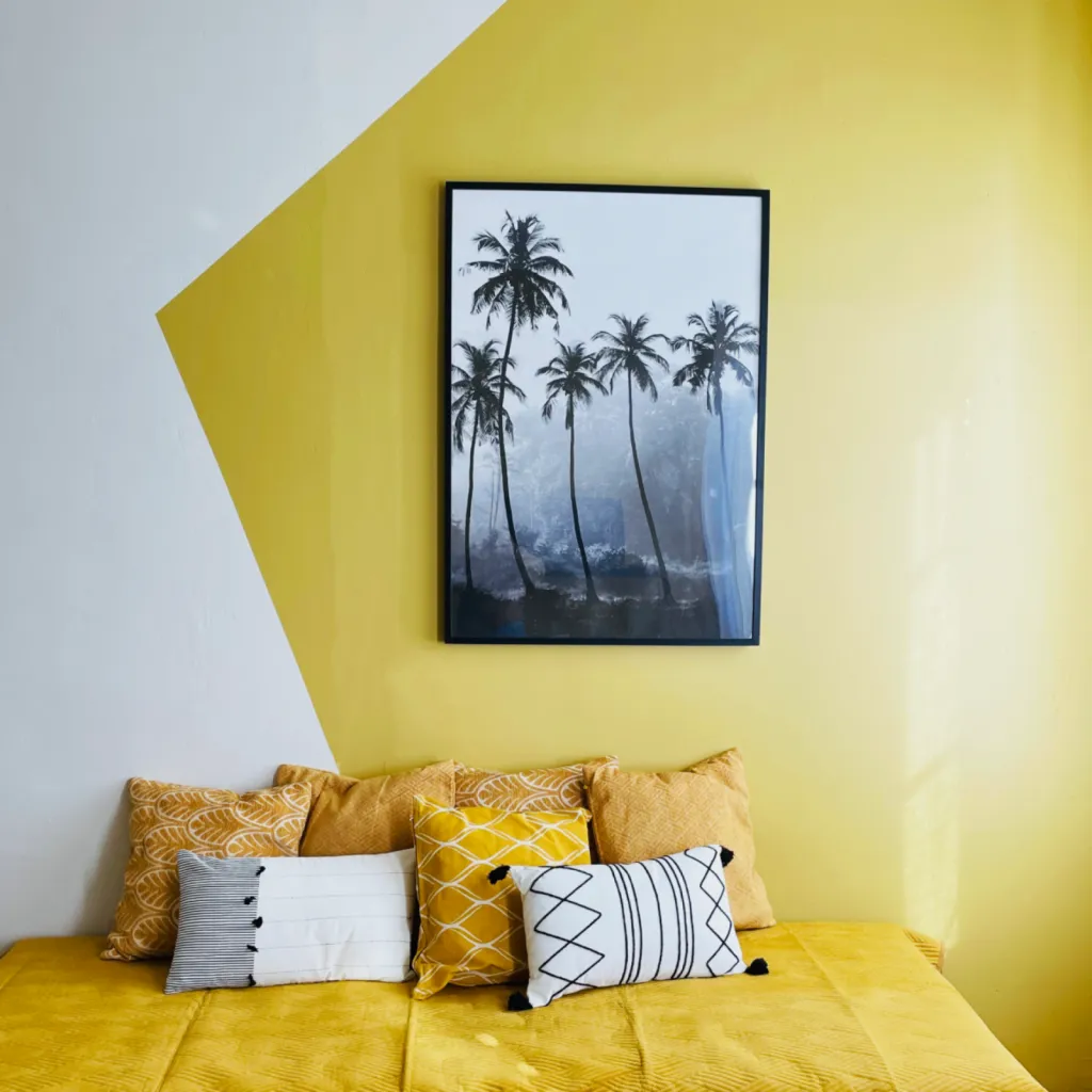 Chambre principale réorganisée avec mobilier sur-mesure, par l'Atelier D, architecte d'intérieur à Bordeaux