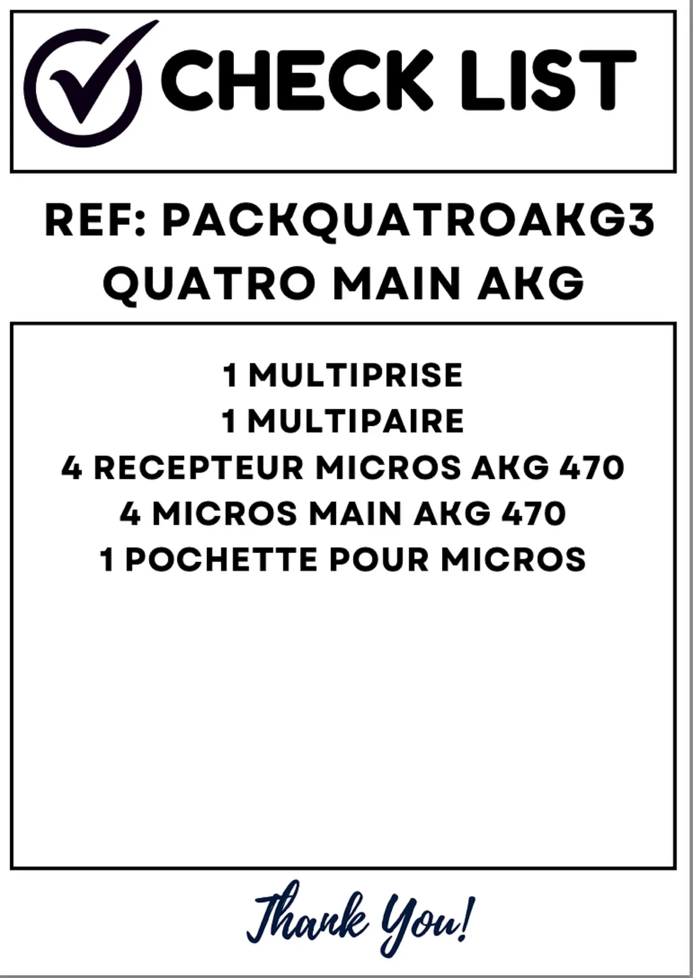 PACK 4 MICROS HF MAIN AKG