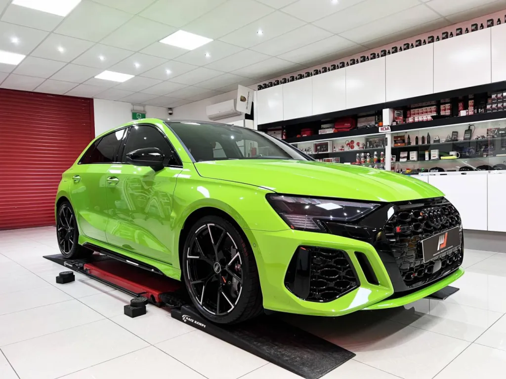 AUDI RS3 2022 - PROTECTION PPF DU BLOC AVANT XPEL + PROTECTION CERAMIQUE A LILLE