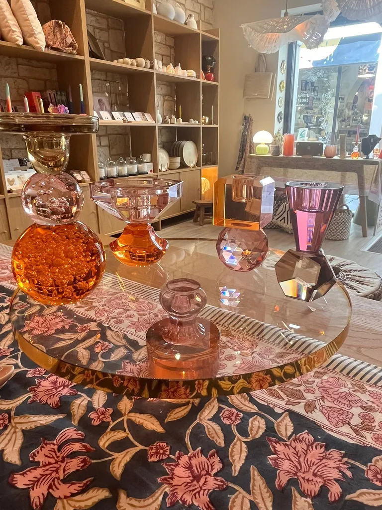 Bougeoir en verre Bazar bizar