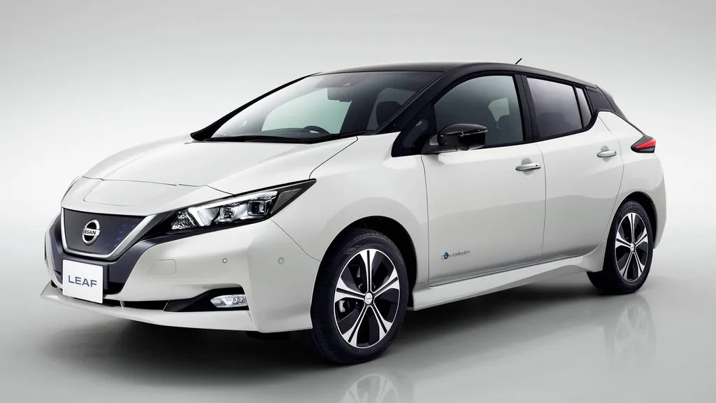 Voiture électrique de la marque Nissan, la Leaf modèle 2018