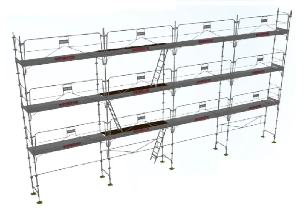Echafaudage de Façade Duo 45 Dacame par Niveau4 